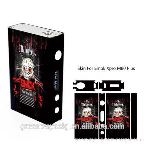 Unique design, wholesale m80 skin smok xpro m80 plus skin mod sticker / wrap M80 / istick 50w sticker waterproof